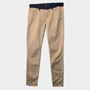 Mother The Looker Prep Scoop Denim Jeans Skinny Tan 28 Capsule Streetwear